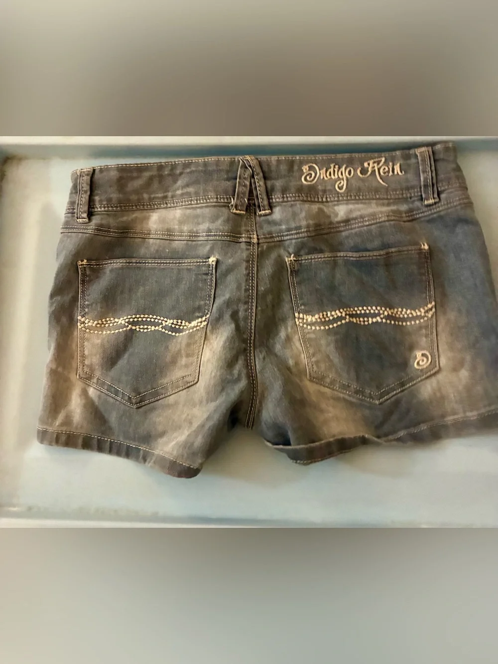 INDIGO REIN Women's Light Blue Denim Shorts - Size 5🌼